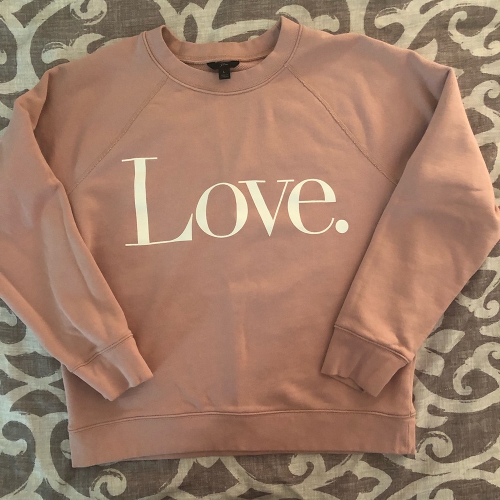 J. Crew LOVE sweatshirt